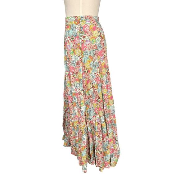 J.Crew x Liberty Fabric Floral Maxi Skirt Size 6 100% Cotton Lined Vintage Flora - Picture 7 of 14